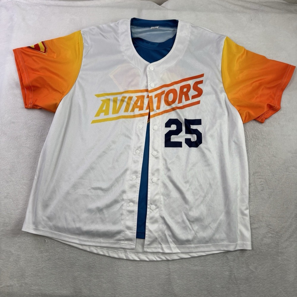 Las Vegas Aviators Superman Baseball Short Sleeve Jersey Men's XL